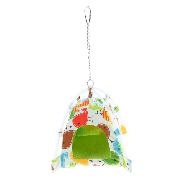 Bird Parrot Hammock Carpa Colgante Juguete Cama Choza Hideaway Cave Cage describe + se describe, S Sunnimix Hamaca de hamster para mascotas