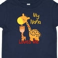thumbnail image 4 of Inktastic My Nana Loves Me Giraffe Boys or Girls Baby T-Shirt, 4 of 5