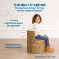 thumbnail image 5 of ECR4Kids SoftZone Tree Log Chair, Chocolate, 1, 5 of 9
