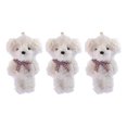 thumbnail image 1 of FELTECHELECTR 3 llaveros de peluche con forma de perro, colgantes y adornos para llaves, llaveros de dibujos animados., 1 of 6