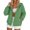Green, variant on Women's Solid Color Spring Autumn Sports Windbreaker Jacket, Lightweight Water Resistant Casual Coat with Full Zip, for Daily Active Wear or Outdoor Hiking White