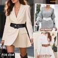 thumbnail image 5 of WHIPPY Women Wide Leather Belt for Dresses 2-in-1 Ladies Belts for Jeans Pants, 5 of 8