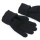 thumbnail image 1 of Guantes de invierno de punto de medio dedo unisex de color sólido con tapa y dedos cálidos para mujer, manoplas de poliéster, 1 of 4