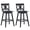 Black, variant on Spaco Set of 2 360-Degree Swivel Bar Stools for Home Restaurant-Black, Bar Height Stools, Counter Height Bar Stools for Kitchen, Dining Room