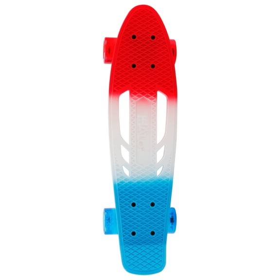 HALO 23" Skateboard - USA Patriot - Rubber grip skateboard with built in handle