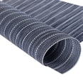 thumbnail image 2 of 6Pcs PVC Sets de Table de Salle à Manger en PVC Tissé Antidérapant, Coaster, Gris Clair, 2 of 7