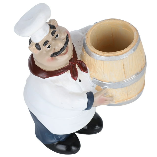 Chef Statue Decoration, Nordic Figurine Chef Figurine, 4.1x3x2.6in Kitchen For Counter Home Bistro