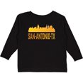 thumbnail image 3 of Inktastic San Antonio Skyline Texas Boys or Girls Long Sleeve Toddler T-Shirt, 3 of 5