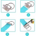 thumbnail image 2 of Hweilai Key Lanyard, Webbing Buckle, 40 Pieces Webbing Buckle with Keyring, Canvas Powered Buckle with Keyring for 25mm Wide DIY Lanyard Strap, 2 of 2