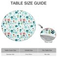 thumbnail image 6 of Pioneer Flower Floral Print Pattern Round Fitted Tablecloth with Elastic Edge,Dining Table Cover Waterproof,Outdoor Round Tablecloth for Camping,Dining,Indoor and Outdoor, 6 of 7