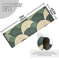 thumbnail image 5 of Yayeee Runner Rug for Bedroom 2'x6' Machine Washable Hallway Non Slip Mat, Green Abstract Shapes, 5 of 8