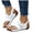 White, variant on Women's Platform Tong Sandals Comfortable Wedge Slingback Flip Flops Lightweight Non Slip Open Toe Beach Mules Orange Size 7