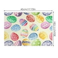 thumbnail image 3 of Binwennn Table Runners for round Tables Easter Bunny Egg Pattern Placemat Easter Decoration Festive Atmosphere Strong Beautiful, 3 of 7