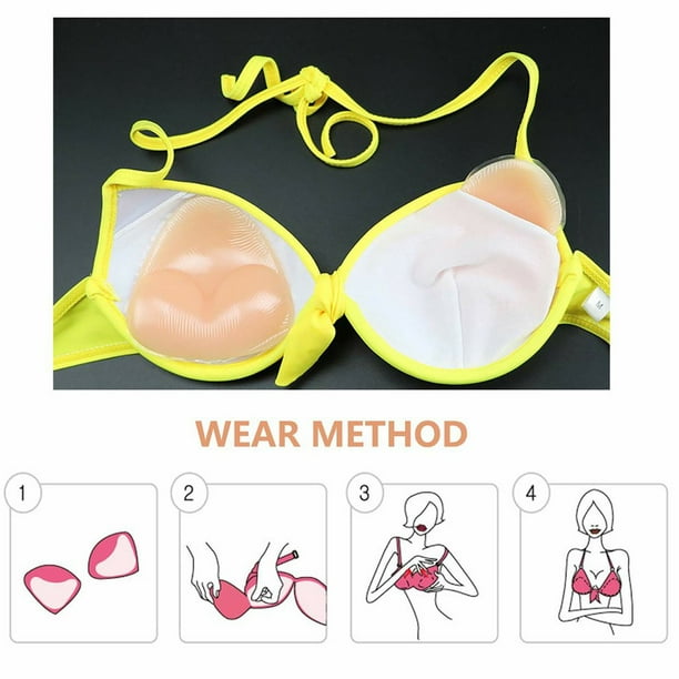 4 Pair Silicone Breast Enhancer Inserts
