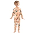 thumbnail image 6 of FORMRS Long Sleeve Top and Pants Pajama Set for Niños 2-Piece Sleepwear, Sizes 18M-8Y, Christmas Santa, 6 of 6