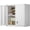 White, variant on Marcree Metal Wall Cabinets for Garage, Garage Cabinets Wall Mount, Steel Floating Hanging Storage Cabinet with Doors and Adjustable Shelf for Utility Room, Black