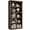 Deep Cherry, 5-Tier, variant on Yiwa 5 Wooden Tier Bookcase, Farmhouse Book Shelf 67.4 Inch Tall Open Display Bookshelves, for Living Room, Bedroom(Antique White)