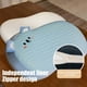 thumbnail image 4 of Funda de almohada de seda helada, almohada abdominal para oficina, siesta, viajes y sofá, funda ergonómica, transpirable, lavable, almohada portátil para dormir en el escritorio, cojín de algodón visc, 4 of 6