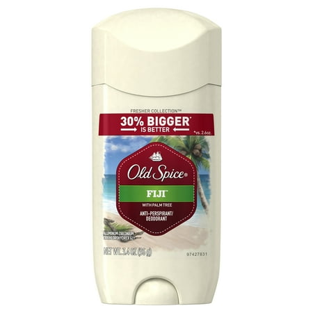 Mens Invisible Set - Old Spice Fresher Fiji Scent Invisible Solid Antiperspirant and Deodorant for Men, 3.4 oz
