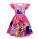 thumbnail image 1 of Vestido de princesa Disney Encanto para niños, vestido de fiesta con volantes, patrón de flores moradas, ropa para niños zhangmengya unisex, 1 of 2