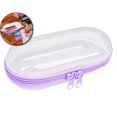 thumbnail image 1 of Dvruxg Clear Hard Shell Zipper Case, Transparent Clear Zipper Pouches, Hard Side Plastic Case Set, Portable Travel Storage Organizer Bins, 1 of 4
