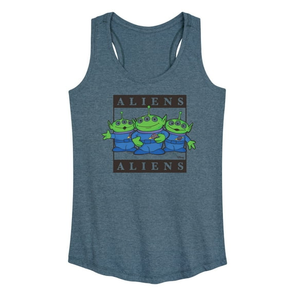 Toy Story 4 - Type Block Aliens - Women's Racerback Tank Top