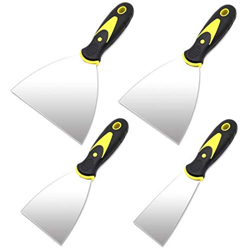 4pics Putty Knife Scrapers Spackle Knife Metal Scraper Tool For Drywall Finishing Plaster Scraping Decals And Wallpaper 1 3 4 5 Walmart Com Walmart Com
