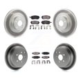 thumbnail image 1 of Transit Auto Front Rear Coated Disc Brake Rotors and Semi-Metallic Pads Kit for Car Subaru Outback Impreza Legacy Forester WRX KGF-101976, 1 of 11