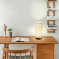 thumbnail image 2 of Bedside Desk Lamp Minimalist Table Lamp with Fabric Shade Modern Night Lamp, 2 of 5