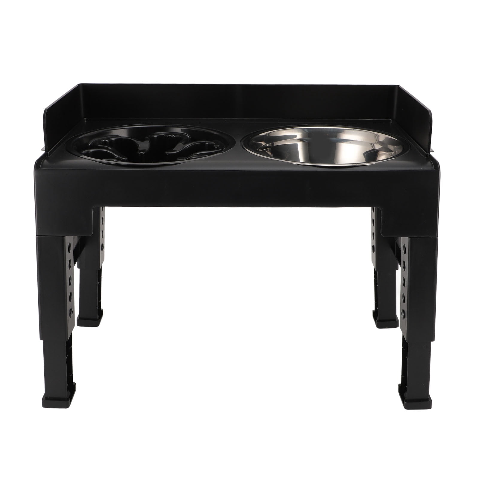Raised Dog Food Bowls, High Baffle Stable Base Dog Feeding Bowl Reduced Neck Pressure Adjustable  For Home