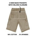 thumbnail image 4 of 3-Pack Boys Stretch Cotton Cargo Shorts (Size 8-18), 4 of 5
