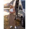 thumbnail image 5 of Cueply Maxi Skirts for Women Casual Summer 2026 Spring Flowy A Line Long Skirt with Pockets, 5 of 9
