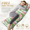 thumbnail image 5 of Lsque Tropical Flamingo Body Pillow Case Cover,Ultra-Soft Microfiber Bed Pillow Cases 20x54 inches,Elegant Bedding,Breathable Durable Pillow Cover with Envelope Closure, 5 of 8