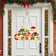 thumbnail image 5 of Christmas Wooden LED Wall Hanging Sign Decoration Santa Claus Merry Christmas Wall Art Home Decor Wood Sign with Lights Battery Operated Holiday Decor, 5 of 5