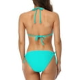 thumbnail image 3 of Attraco Women Bikini Swimsuit Triangle String Halter Two Piece Bathing Suits, 3 of 5