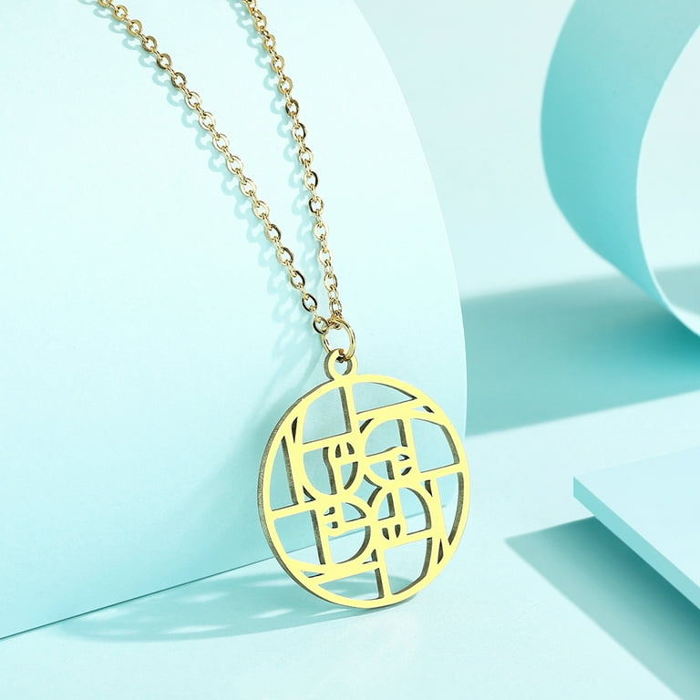Tiffany shop swirl necklace