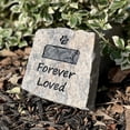 thumbnail image 1 of Pet Memorial Stone with Paw (Natural Granite), Engraved Stone, 1 of 2