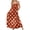 Caramel, variant on Spaghetti Strap Women Summer Sleeveless Polka Dots Print Smocked Long Maxi Dress with Pocket