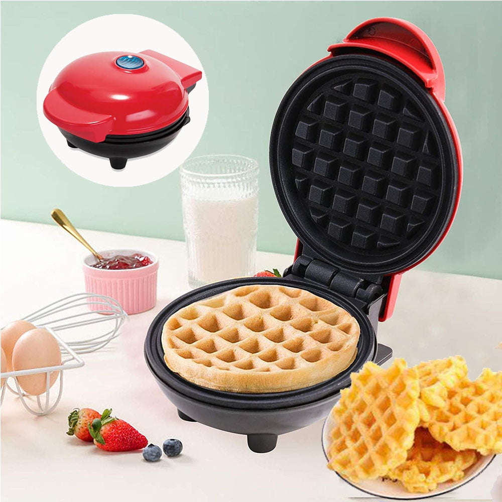 Or Snacks Household Mini Waffle Maker Machine for Individual Waffles Electric Cake Maker for Pancakes Cookies On The Go Breakfast Lunch 