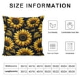 thumbnail image 5 of Leisuo Sunflower Flower Throw Pillow Covers Pillowcase Farmhouse Pillow Case Square Cushion for Living Room Couch Sofa Bed Home Outdoor Indoor Decorative, 5 of 5