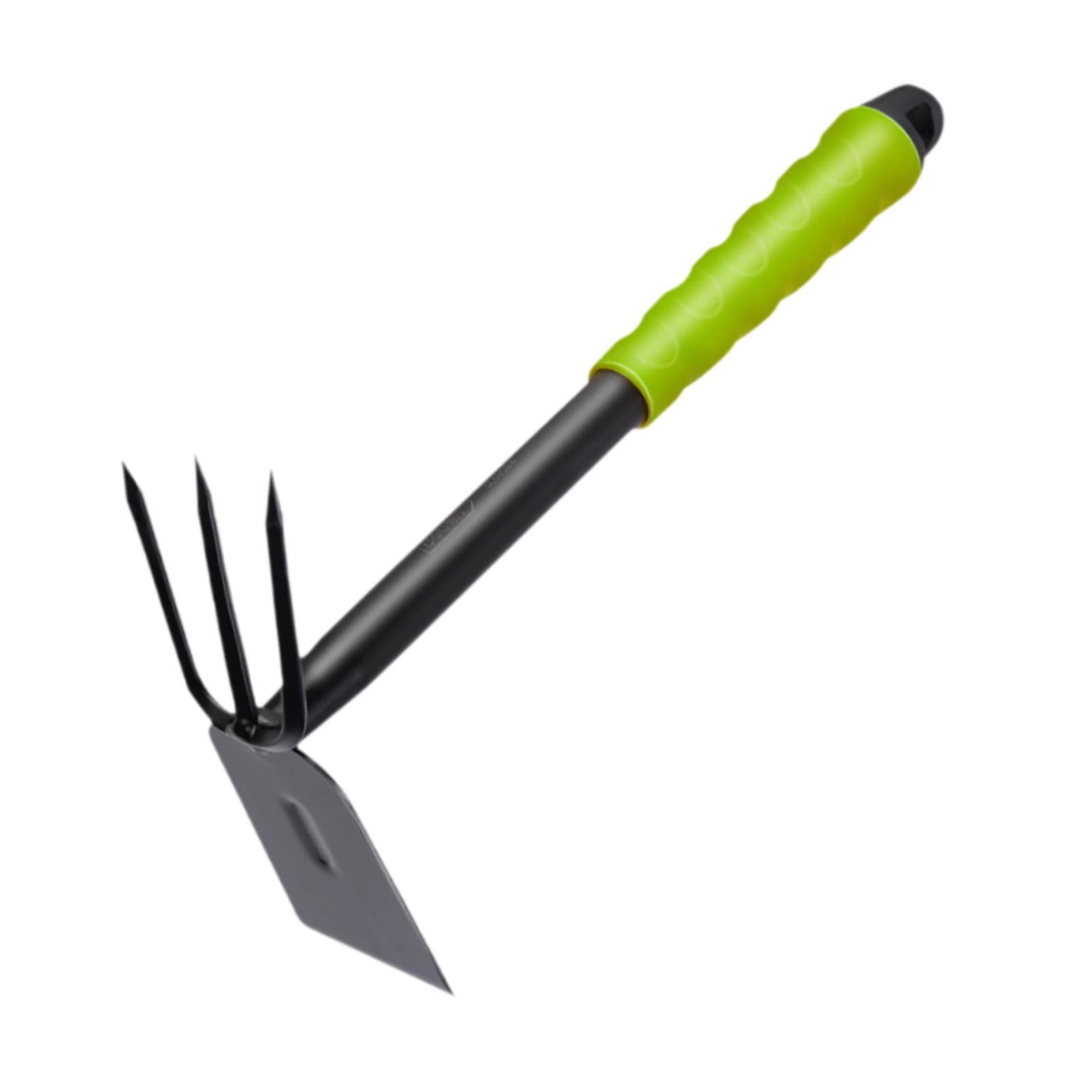oshhni Hoe and Cultivator 2 in 1 Heavy Duty Garden Tool for Flower Bed Yard Tilling