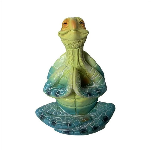 Estatuilla de Tortuga Marina, Estatua de Tortuga Marina Meditando en Paz, Decoraciones para Buda, Yoga, Jardín, Estatua Decorativa