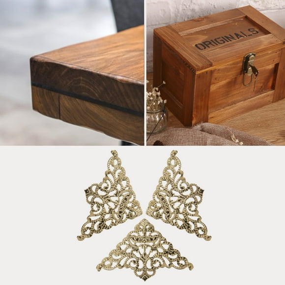 Decorative Edge Cover Desk Edge Decorative Decorative Vintage Style Jewelry Box Desk Edge Cover Decorative ProtectorYellow