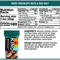 thumbnail image 3 of KIND Nut Bars,TRDN&nbsp;Dark Chocolate Nuts and Sea Salt, Healthy Snacks, Gluten Free, Low Sugar, 6g Protein, 6 Count, 3 of 3