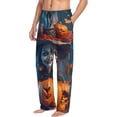 thumbnail image 6 of Pofeuu Modern Style Pumpkin Witch Print Men's Pajama Pants, Soft Lounge Pajama Pants with big pockets for Men Plaid Pj Bottoms-, 6 of 6