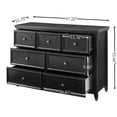 thumbnail image 4 of Black 7 Drawer Organizer, Easy Assembly, Wide Slides - Optimize Living Room Storage, 4 of 7