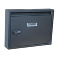 thumbnail image 1 of GUOOL Locking Wall Mount Mailbox, Mail Boxes Outdoor with Combination Lock, Key Drop Black, 1 of 9