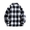 thumbnail image 4 of Nfhtoj Flannel Shirts for Men's Flannel Shirts Long Sleeve Cotton Plaid Shirt Jacket Casual Button Down Shirt with Pockets Mens Clothing, 4 of 4