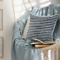 thumbnail image 3 of Ox Bay Ensign Wispy Ways Throw Pillow, Navy Blue / Cream, 20" x 20", 3 of 9