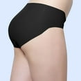 thumbnail image 6 of HUPOM White Underwear Women Womens Panties Briefs Casual Tie Seamless Waistband Black L, 6 of 9